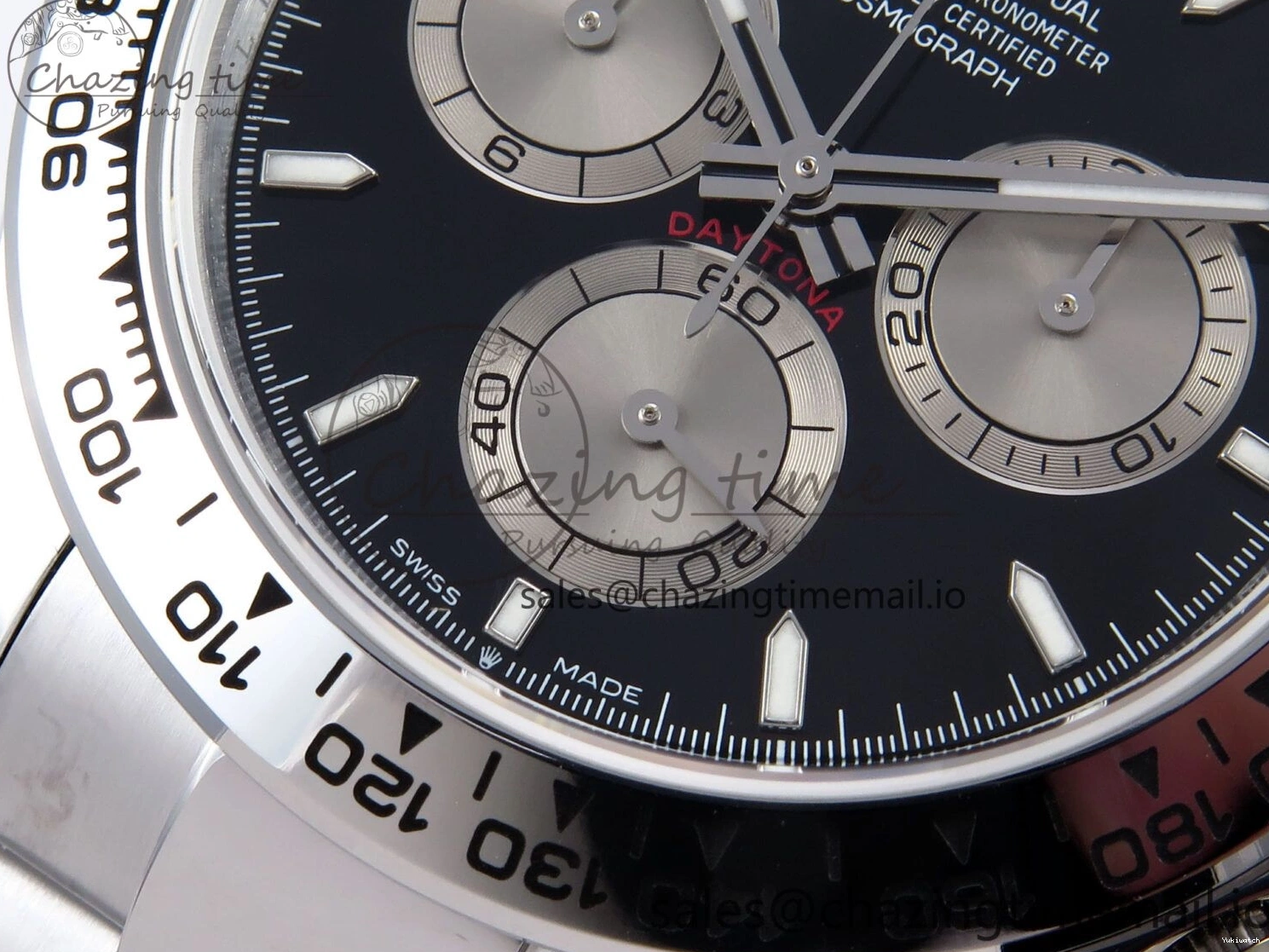 SS Best Daytona Weight） (Gain QF V6 Edition on SH4131 Silver 1:1 Black 126509 Bracelet Dial 0505
